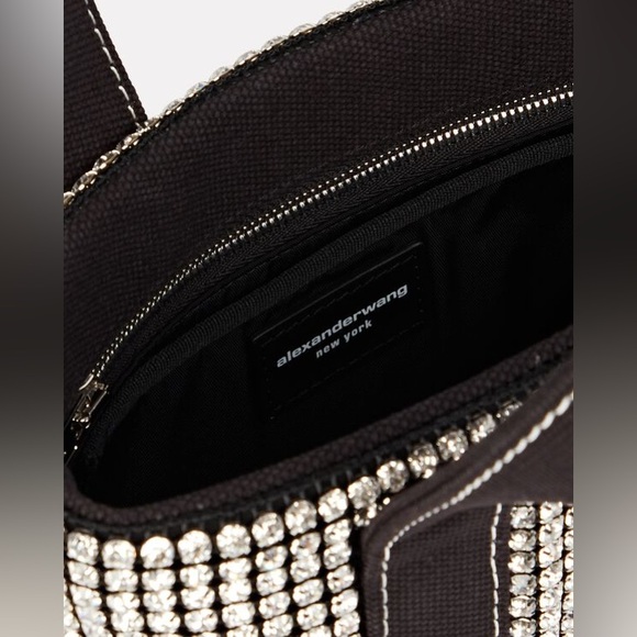 ALEXANDER WANG Mini Cruiser Crystal-Embellished Tote Bag - Picture 6 of 12